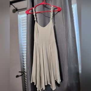 Forever 21 Cream Asymmetrical Dress